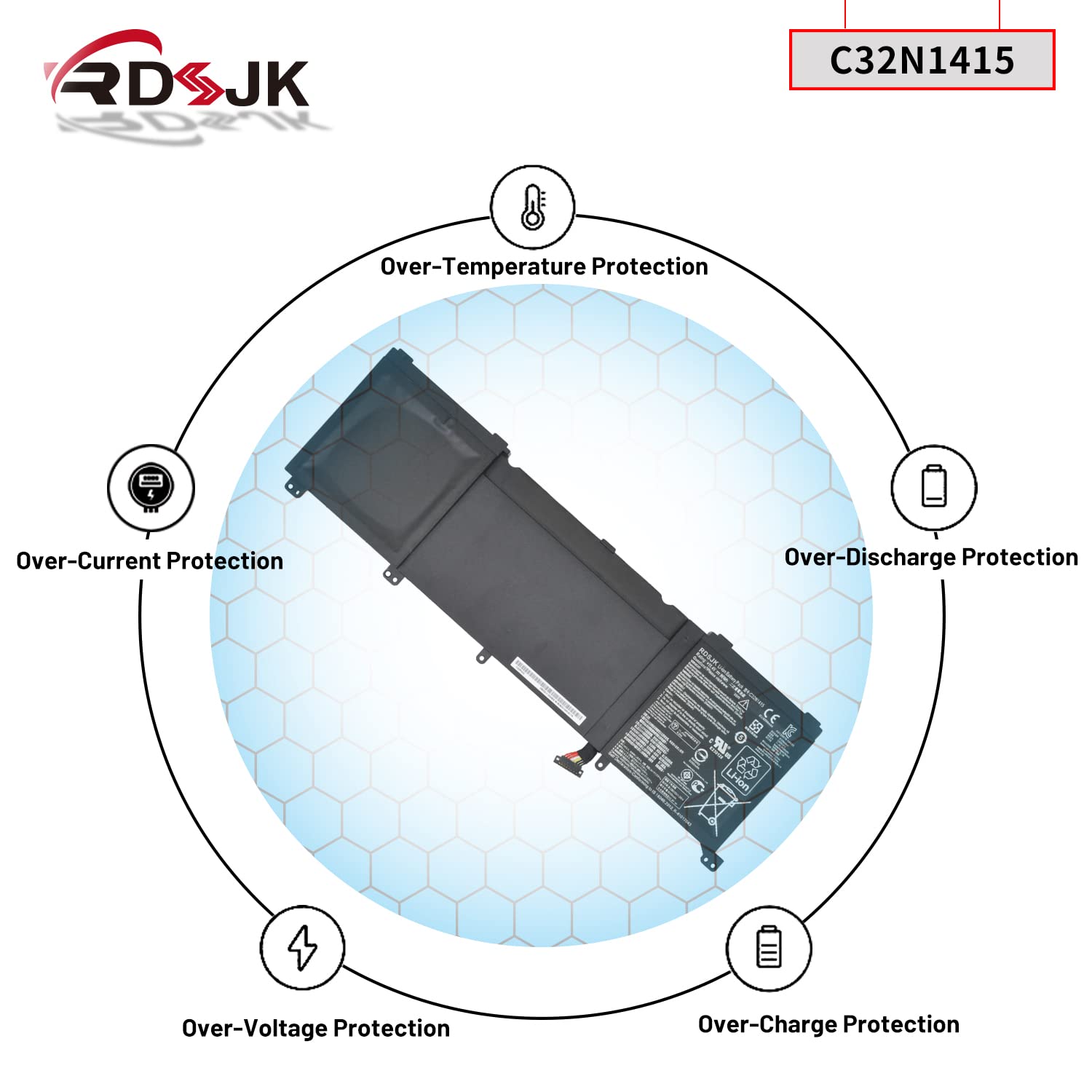 Amazon.com: C32N1415 Battery for Asus ZenBook (Pro) UX501J UX501L